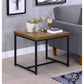 ACME Bob End Table, Weathered Oak & Black FredCo