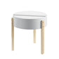 ACME Bodfish End Table, White & Natural FredCo