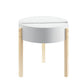 ACME Bodfish End Table, White & Natural FredCo