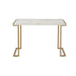 ACME Boice II Sofa Table, Faux Marble & Champagne FredCo
