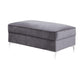ACME Bovasis Ottoman, Gray Velvet FredCo
