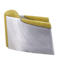 ACME Brancaster Accent Chair, Yellow Top Grain Leather & Aluminum FredCo