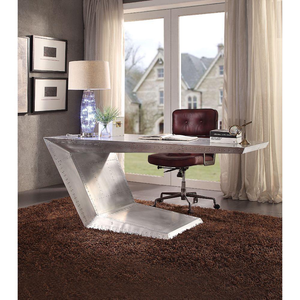 ACME Brancaster Desk, Aluminum FredCo