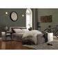 ACME Brancaster Queen Bed w/Storage, Retro Brown Top Grain Leather & Aluminum 26220Q FredCo