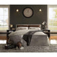 ACME Brancaster Queen Bed w/Storage, Retro Brown Top Grain Leather & Aluminum 26220Q FredCo