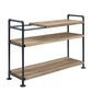 ACME Brantley Bookshelf w/3 Shelves, Oak & Sandy Black Finish FredCo