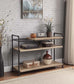 ACME Brantley Bookshelf w/3 Shelves, Oak & Sandy Black Finish FredCo