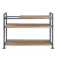 ACME Brantley Bookshelf w/3 Shelves, Oak & Sandy Black Finish FredCo