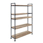 ACME Brantley Bookshelf w/5 Shelves, Oak & Sandy Black Finish FredCo