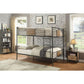 ACME Brantley Queen/Queen Bunk Bed, Sandy Black & Dark Bronze Hand-Brushed 37720 FredCo