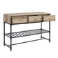 ACME Brantley sofa Table, Oak & Sandy Black F FredCo