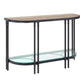 ACME Brantley Sofa Table, Oak & Sandy Black Finish FredCo