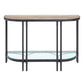 ACME Brantley Sofa Table, Oak & Sandy Black Finish FredCo