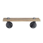ACME Brantley Wall Rack w/1 Shelf, Oak & Sandy Black Finish FredCo