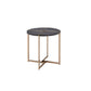 ACME Bromia End Table, Black & Champagne FredCo