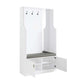 ACME Buck II Hall Tree, White High Gloss Finish FredCo