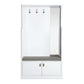 ACME Buck II Hall Tree, White High Gloss Finish FredCo