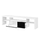 ACME Buck II TV Stand, White & Black High Gloss Finish FredCo