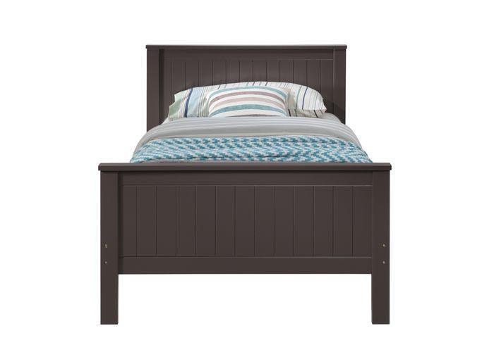 ACME Bungalow Twin Bed, Chocolate Finish FredCo