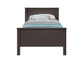 ACME Bungalow Twin Bed, Chocolate Finish FredCo