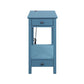 ACME Byzad Side Table (USB Charging Dock), Teal FredCo