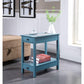 ACME Byzad Side Table (USB Charging Dock), Teal FredCo
