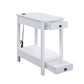 ACME Byzad Side Table (USB Charging Dock), White FredCo