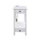 ACME Byzad Side Table (USB Charging Dock), White FredCo