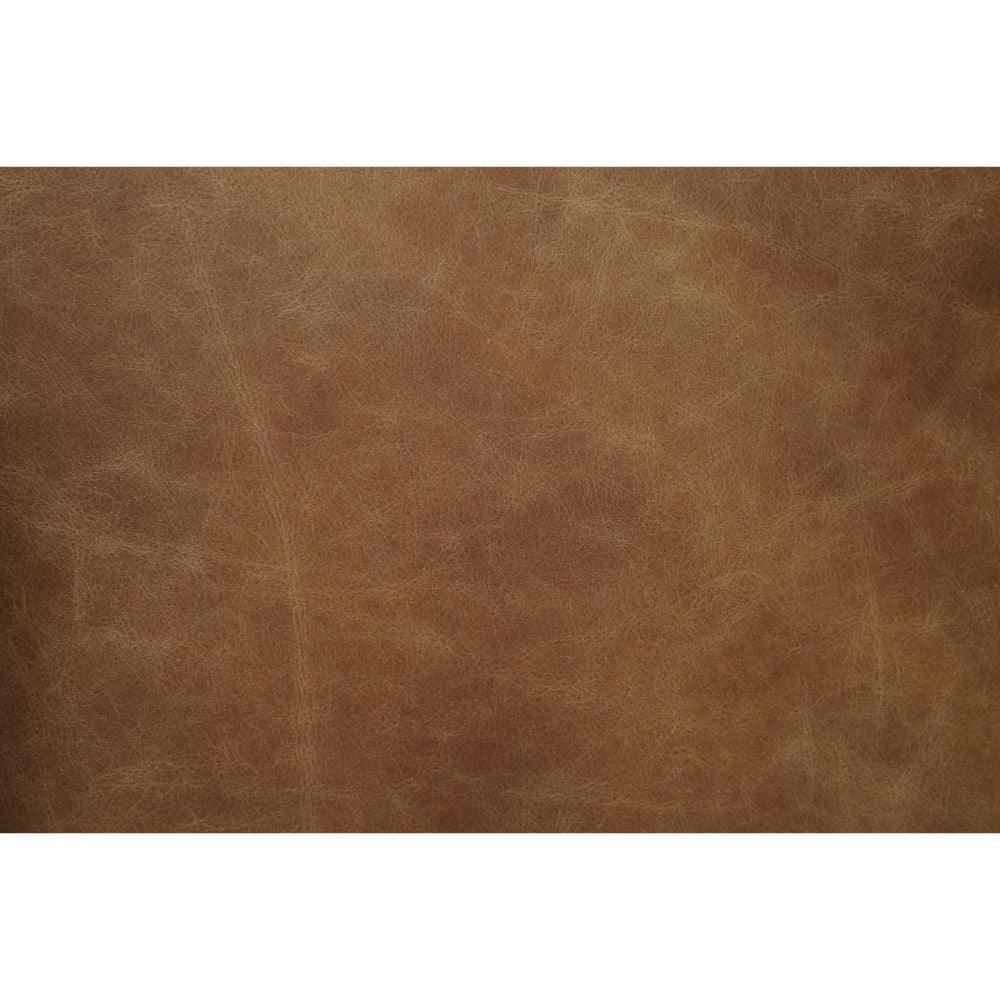 ACME Calan Executive Office Chair, Retro Brown Top Grain Leather FredCo