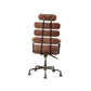 ACME Calan Executive Office Chair, Vintage Brown Top Grain Leather 92110 FredCo