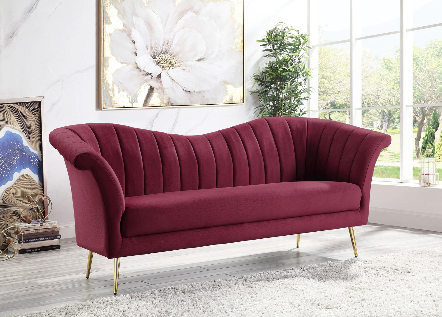 ACME Callista Sofa, Red Velvet FredCo