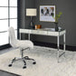 ACME Canine Writing Desk, Mirrored and Chrome Finish FredCo