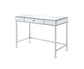 ACME Canine Writing Desk, Mirrored and Chrome Finish FredCo