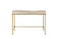 ACME Canine Writing Desk, Smoky Mirrored and Champagne Finish FredCo