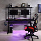 ACME Canzi Gaming Table w/USB Port, Black Finish FredCo