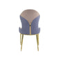 ACME Caolan Side Chair (Set-2), Tan, Lavender Fabric & Gold FredCo