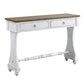 ACME Carminda Console Table, Antique White Finish FredCo