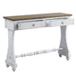 ACME Carminda Console Table, Antique White Finish FredCo