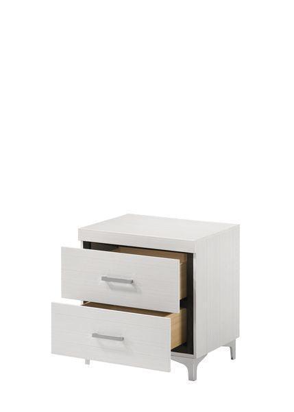 ACME Casilda Nightstand, White Finish FredCo