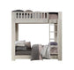 ACME Cedro T/T Bunk Bed, Weathered White Finish FredCo