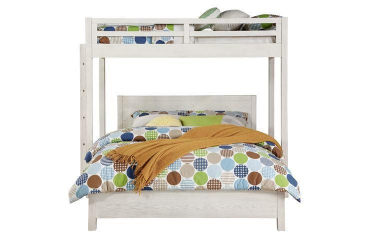 ACME Celerina Queen Bed, Weathered White Finish FredCo