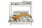 ACME Celerina Queen Bed, Weathered White Finish FredCo