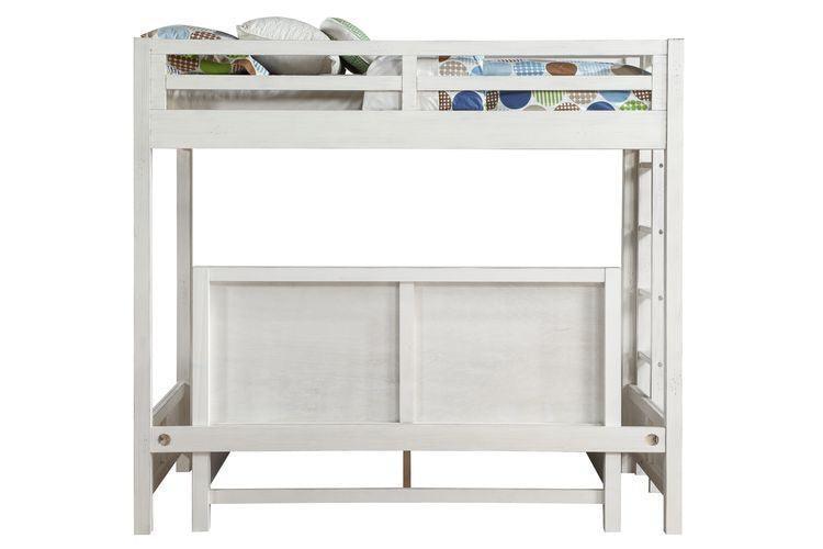 ACME Celerina Queen Bed, Weathered White Finish FredCo