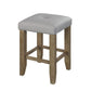 ACME Charnell Counter Height Stool (Set-2), Gary PU & Oak Finish FredCo