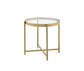 ACME Charrot End Table, Gold Finish FredCo