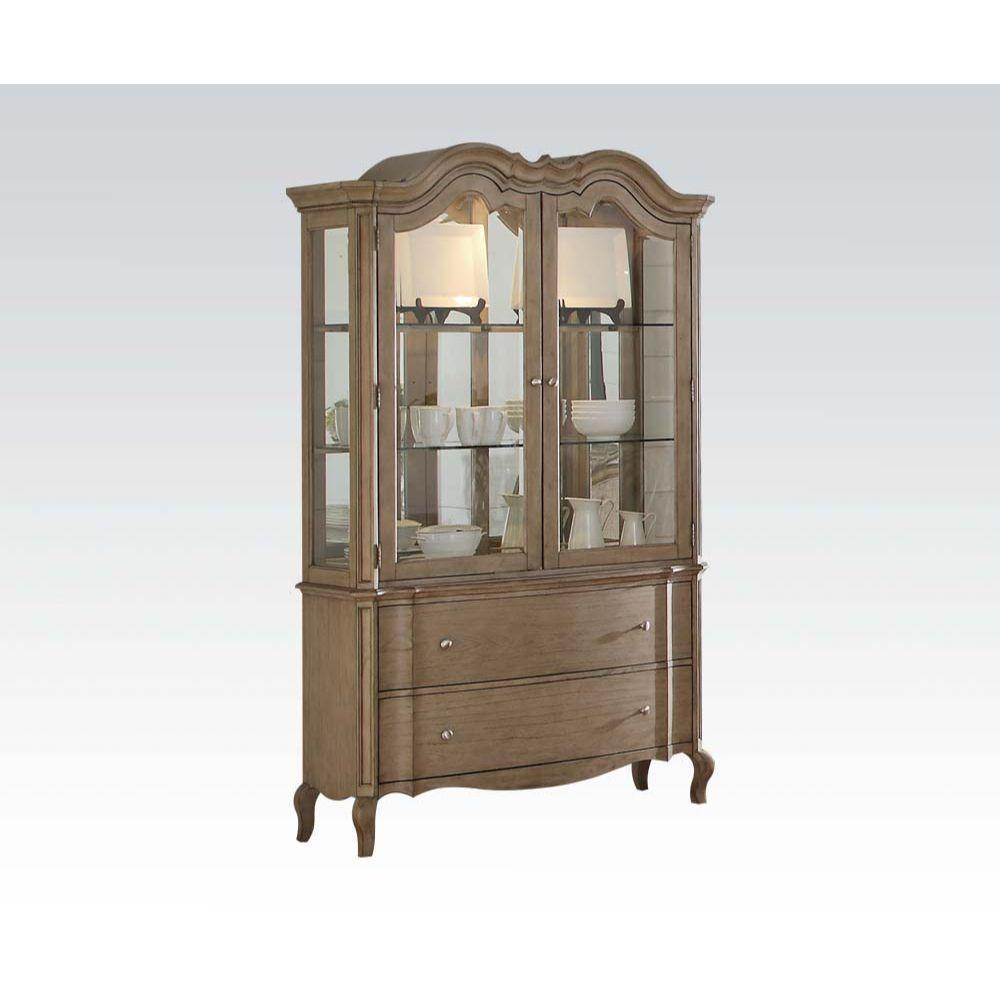 ACME Chelmsford Hutch & Buffet, Antique Taupe 66054 FredCo