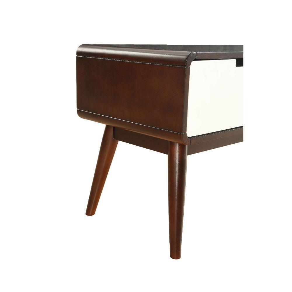 ACME Christa TV Stand, Espresso & White FredCo