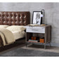 ACME Cistus Accent Table, Weathered Gray Oak & White FredCo