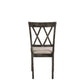 ACME Claudia II Side Chair (Set-2), Fabric & Weathered Gray FredCo