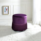 ACME Clivia Ottoman, Midnight Blue Velvet FredCo
